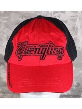 VTG Yuengling Americas Oldest Brewery Baseball Cap Hat Puppies Strapback Red